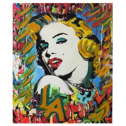Nastya Rovenskaya- Mixed Media "Marilyn Monroe I"