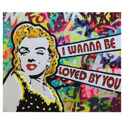 Nastya Rovenskaya- Mixed Media "I Wanna Be Loved By You"