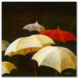 "Talk of the Town" Limited Edition Giclee on Canvas by Simon Bull, Numbered and Signed. This piece c