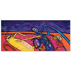 "Cool Cat By Matt" Limited Edition Hand Pulled Original Lithograph By Matt Rinard, Numbered and Hand