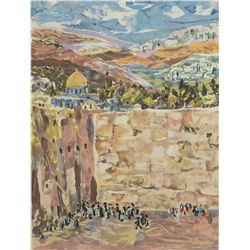 Judith Yellin- Original Serigraph  Kotel 