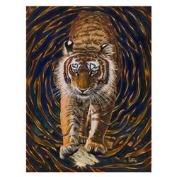 Vera V. Goncharenko, "Wild Tiger" Hand Signed Limited Edition Giclee on Canvas with Letter of Authen