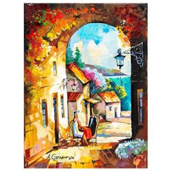 Alex Grinshpun, "First Time" Original Oil Painting on Canvas, Hand Signed with Letter Authenticity.