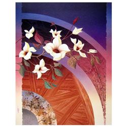 Ken Shotwell, "Blossoms II" Hand Signed Original Panting on Board with Certificate of Authenticity.