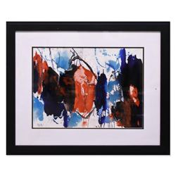 Jenik Cook, Framed Original Watercolor Painting, Hand Singed with Letter of Authenticity.