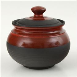 Eugenijus Tamosiunas - Hand Made Ceramic Jar with Lid, Hand Signed.