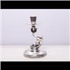 Image 1 : Sterling Candlestick with Dolphin Base