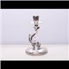 Image 2 : Sterling Candlestick with Dolphin Base