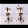Image 2 : Pair Empire Opaline Etruscan Vases
