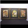 Image 1 : Three Watercolours Signed Uver Solis