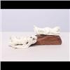 Image 2 : Carved Stag Antler - Two Otters