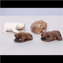 Four Carved Animal Figures