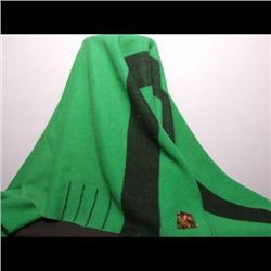 Green Four Point Native Trade Blanket
