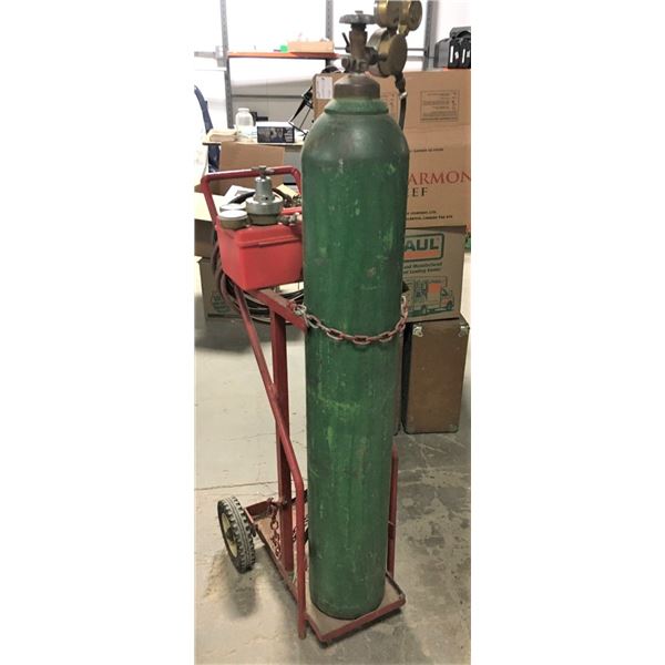 Oxygen Tank, Welding Torch and Welding Rods