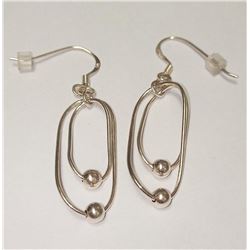 Silver Earrings (~weight 2.5g), Suggested Retail Value $60