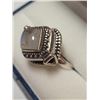 Image 3 : Silver Moonstone Ring (~Size 8)(Ring is resizable for $40), Suggested Retail Value $200