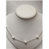 Image 1 : Silver Freshwater Pearl Necklace (~length 18inches), Suggested Retail Value $100