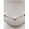 Image 2 : Silver Freshwater Pearl Necklace (~length 18inches), Suggested Retail Value $100