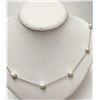 Image 4 : Silver Freshwater Pearl Necklace (~length 18inches), Suggested Retail Value $100