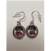 Image 2 : Silver Mystic Topaz Earrings, Suggested Retail Value $100