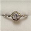 Image 1 : 14K White Gold Diamond(I2, 0.4ct) 28 Side Diamonds (I1-3ct) Ring, Made in Canada, Appraised Retail $
