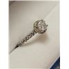 Image 2 : 14K White Gold Diamond(I2, 0.4ct) 28 Side Diamonds (I1-3ct) Ring, Made in Canada, Appraised Retail $