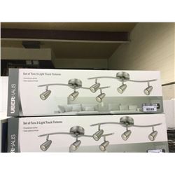 UberHaus Set of Two 3-Light Track Fixtures