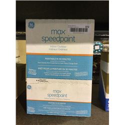 Case of GE Max SpeedpaintIndoor/OutdoorWhite Paintable Latex Window and Door Caulk (12 x 299mL)