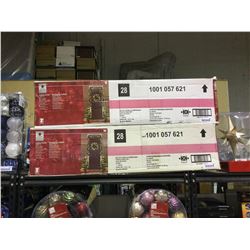 Home Accents Holiday 4-Piece Pre-Lit Entryway Set (Tree, Wreath, Garland)