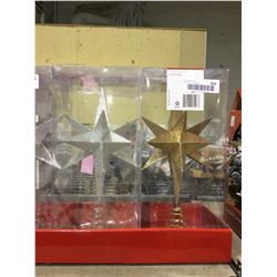 Home Accents Holiday Tree Topper Lot of 2