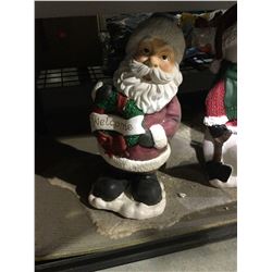 Decorative "Welcome" Santa