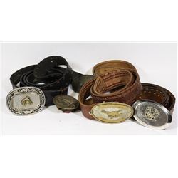 BELTS (5)- LEATHER TOOLED MENS BELTS-