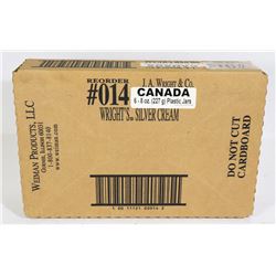 BOX OF WRIGHTS SILVER CREAM HOLDS SIX