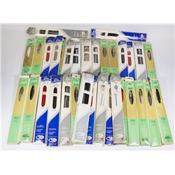 VINTAGE LOT OF 40 ZIPPERS IN