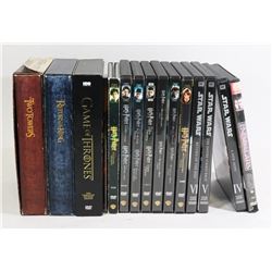 DVD'S- 25 DISCS ASST- GAME of THRONES, LORD OF