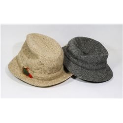 IRISH HAND WOVEN DEERSTALKER HAT & A