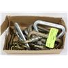 Image 1 : CARABINER'S- 10 HEAVY DUTY CHROME/BRASS + 7