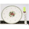 Image 1 : MIKASA "HOLIDAY DELIGHT" CHINA CAKE PLATE &