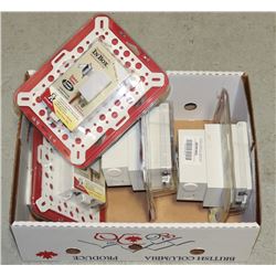 4 NEW VERTICAL RECESSED ELECTRICAL BOXES