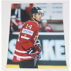 JORDAN EBERLE TEAM CANADA SIGNED 8X10 OILERS