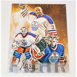 GRANT FUHR EDMONTON OILERS SIGNED 8X10 PHOTO