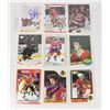 Image 1 : 9 AUTOGRAPHED CHICAGO BLACKHAWKS HOCKEY CARD LOT