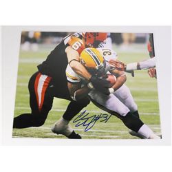 CALIVN MCCARTY EDMONTON ESKMOS SIGNED 8X10