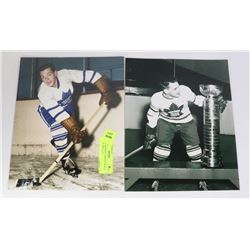 HOWIE MEEKER TORONTO MAPLE LEAFS 2 8X10 LOT