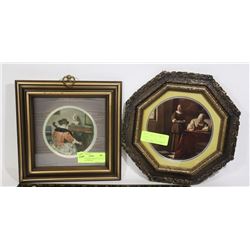 ANTIQUE FRAMED PRINTS- SET OF 2- VICTORIAN IMAGES