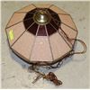 Image 1 : TIFFANY STYLE HANGING LAMP 20" X 14" WITH HANGING CHAIN