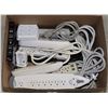 Image 1 : POWER BARS/SURGE PROTECTORS- BOX LOT ASSORTED
