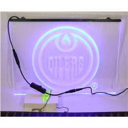 12" X 16" LIGHTED NEON EDMONTON OILERS
