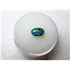 Image 1 : 6)  NATURAL OVAL BLUE & GREEN FIRE