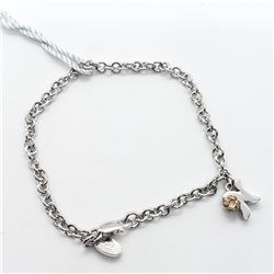 SILVER BABY DIAMOND  BRACELET